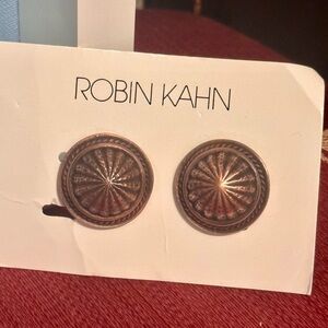 Artist Robin Kahn Clip Back Earrings NOS Still on Retail Display Card